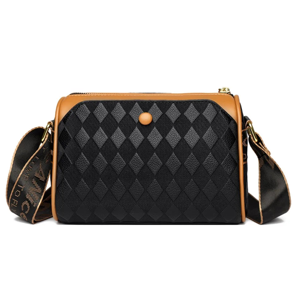 Bolsos de lujo para mujer, bolsos de diseñador, bolsos cruzados para mujer, bandoleras de cuero suave Pu para madre, bolsos de mano de 3 capas