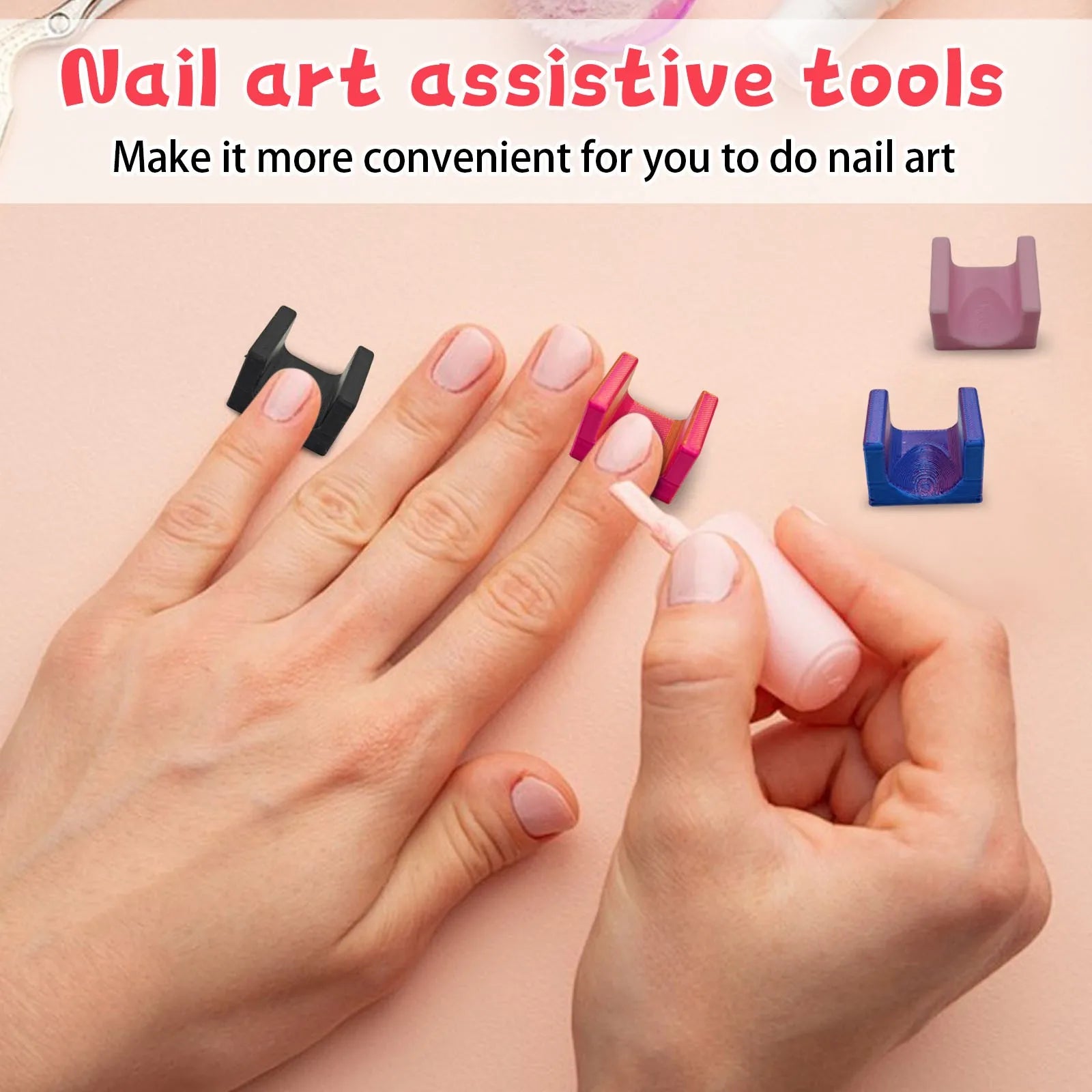 Mini adornos creativos de arte de uñas impresos en 3D, accesorios de uñas, herramientas para puntas de uñas de gel, herramienta de fotografía de exhibición, herramientas de demostración de manicura