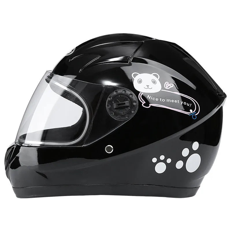 Casque de moto intégral amovible pour enfant, adapté à toutes les saisons, protection sportive pour enfants