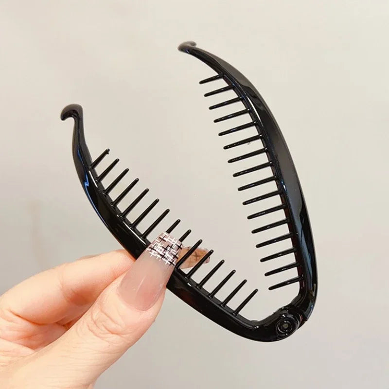 Pinza para el pelo banana mate esmerilada