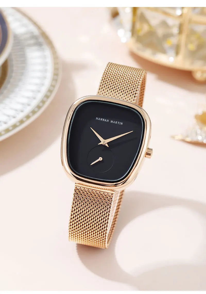 Reloj de pulsera para mujer de cuarzo, de marca superior, de moda de lujo, con movimiento japonés, diseño original, impermeable, con caja de regalo