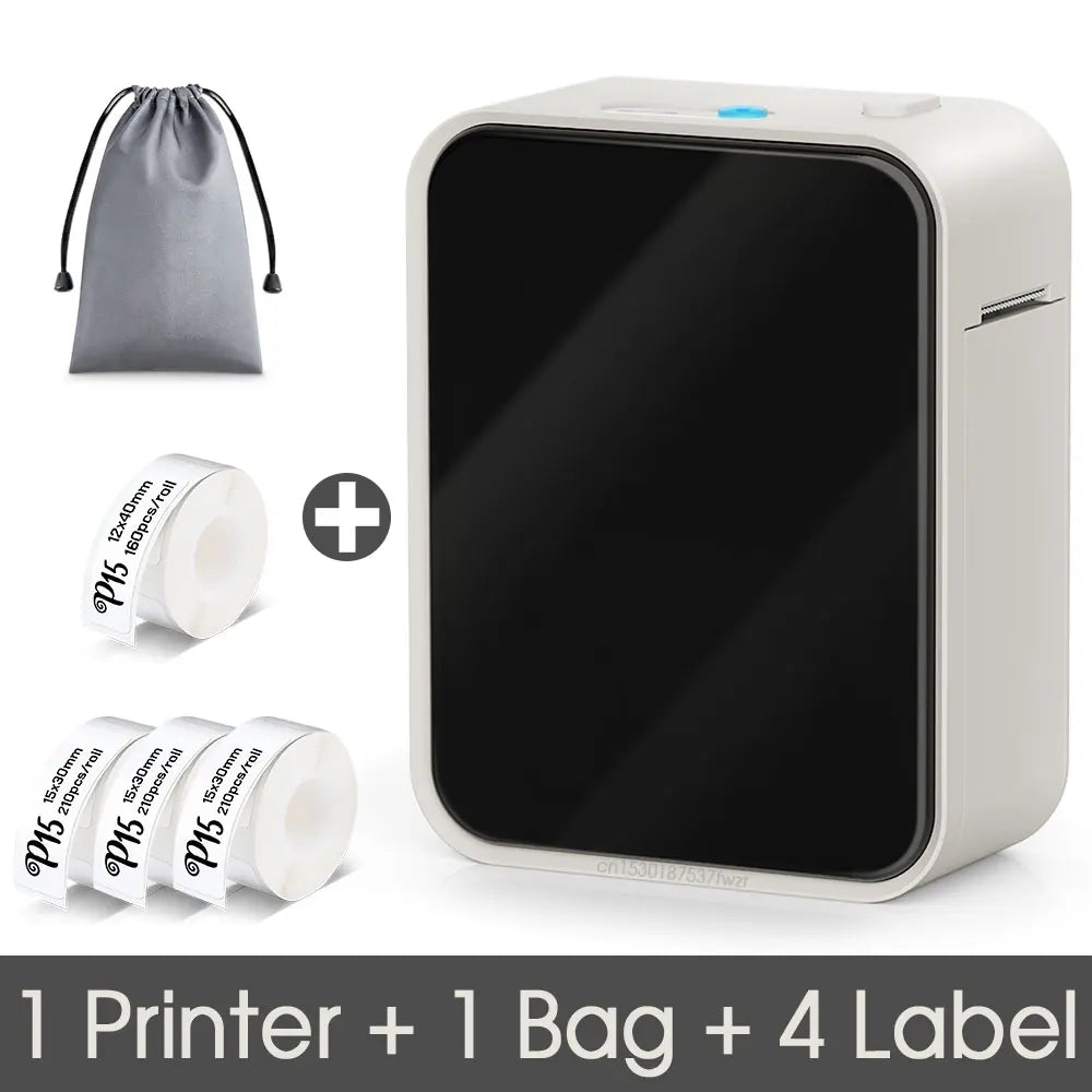 Imprimante d'étiquettes Pristar P15, mini-étiqueteuse portable sans encre Bluetooth, similaire à l'étiqueteuse D30 D11 D101 D110, imprimante thermique