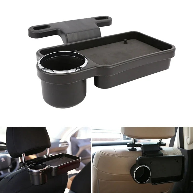 Children Universal Car Headrest Drink Holder Baby Back Seat Travel Table Drink Food Cup Tray Folding Holder Desk Stand Mount