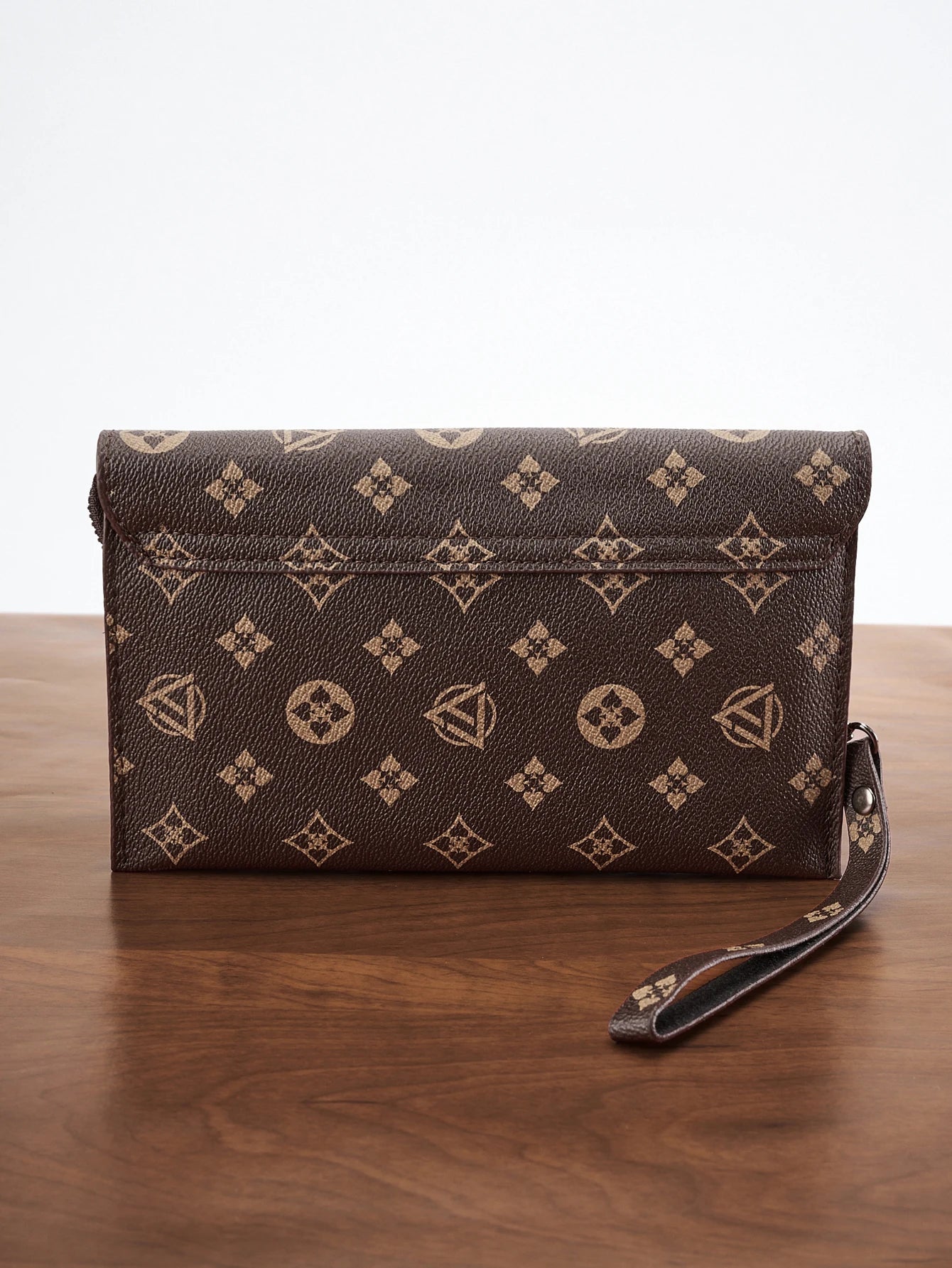 Classic Premium Men's Clutch Wallet - Double Layer Ultra-Thin Large Capacity Portable Wristlet Long Wallet