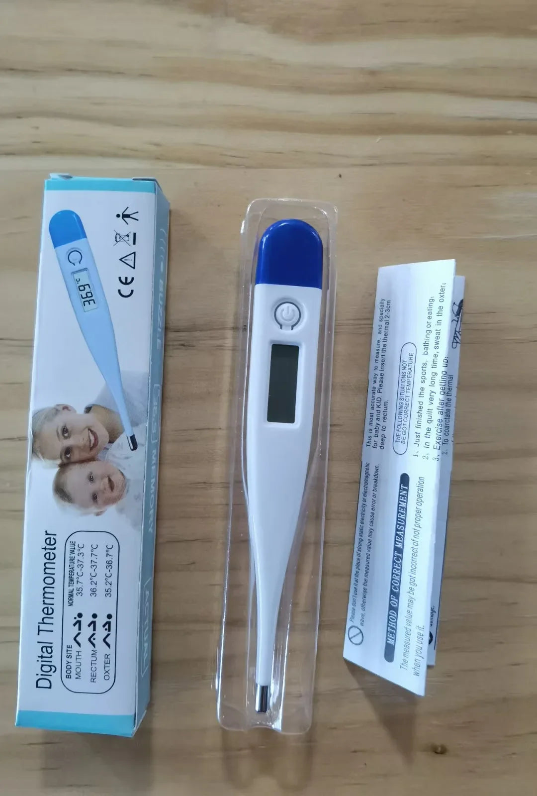 Digitalt vanntermometer Nøyaktig avlesning av temperatur i munn og armhule Febervarslingstermometer Badetermometer for babyer