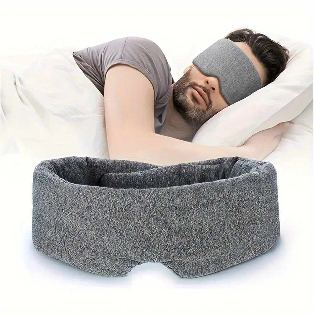 1pcs Sleeping Mask Breathable and Pressure-reducing Soft Portable Travel Mask Lunch Break Eye Cover