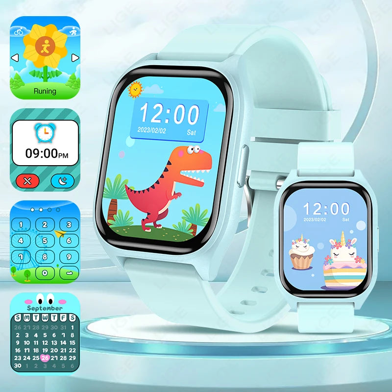 Kids Smart Watch Girls Boys SmartWatch for Kids Smartwatch Gifts for 4-15 Years Old Sports Pedometer Birthday Gift for Children