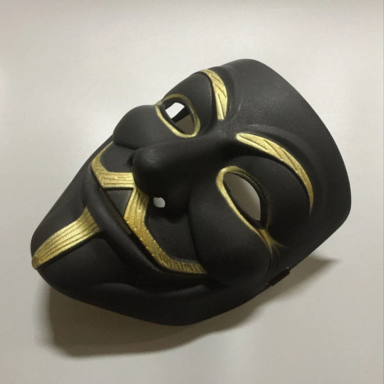 Máscaras de Cosplay de Halloween Máscara de Anónimo de V de Vendetta para Adultos y Niños, Máscara Temática de Película, Regalo de Fiesta, Accesorio de Disfraz de Cosplay