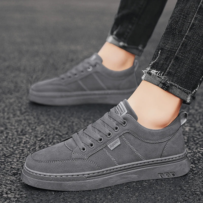 Men's Shoes New Spring Work Safety Shoes, Anti-slip, Wear-resistant, Versatile Casual Sports Work Shoes, Men's Board Shoes