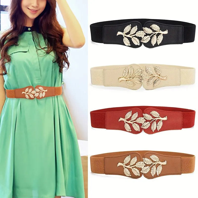Gold Leaf Elastic Belt