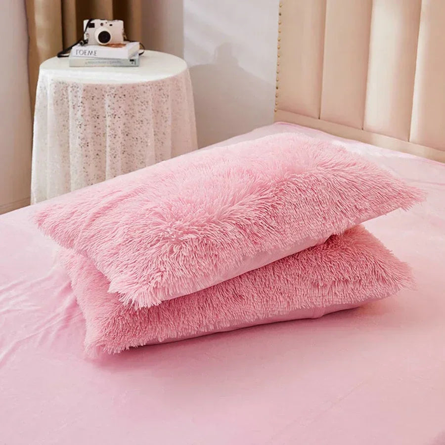 Juego de funda nórdica de felpa de lujo de 3/4 piezas – Ropa de cama cómoda y suave, perfecta para el confort del dormitorio, ideal para habitaciones de invitados y estética de dormitorios universitarios.