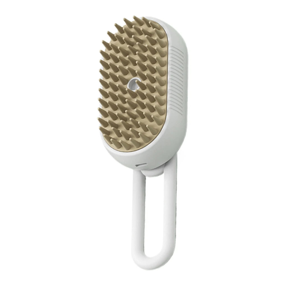 Brosse vapeur électrique 3 en 1 pour animaux – Nettoyage, toilettage et massage