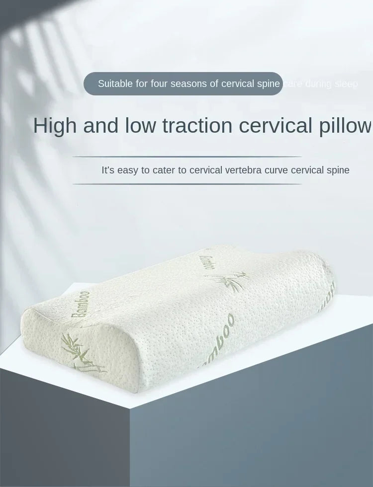 Almohada larga de espuma viscoelástica, almohada protectora cervical de rebote lento, almohada de maternidad con forma para dormir, almohadas ortopédicas