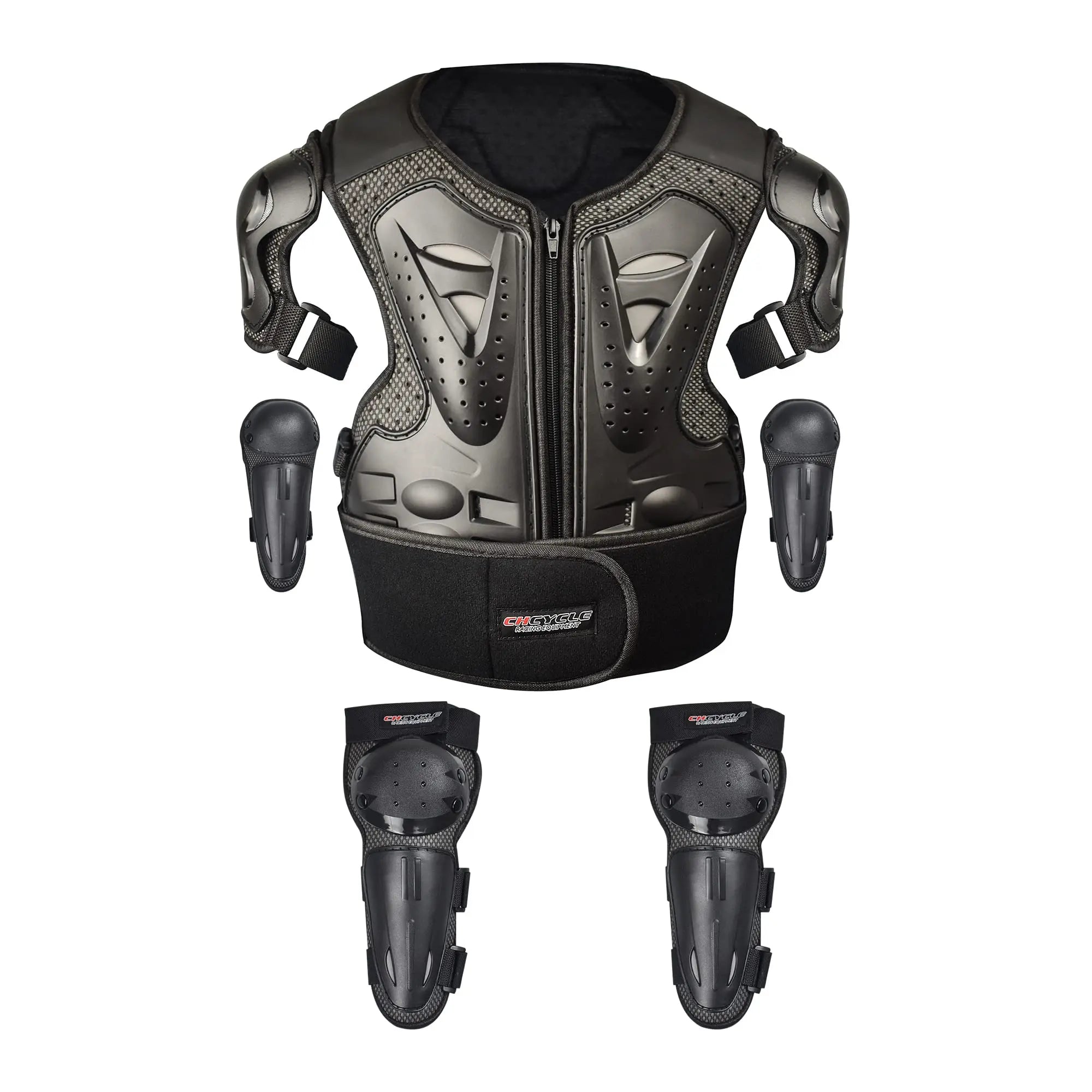 Kids Motorcycle Armor Suit Dirt Bike Gear Chest Protector Motocross for Kids Chest Protective Gear with Elbow Knee Pads Guards
