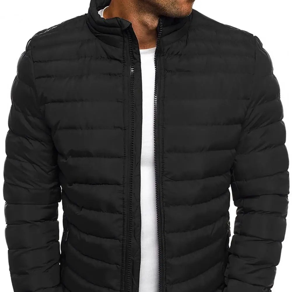 Men’s Stand Collar Puffer Jacket