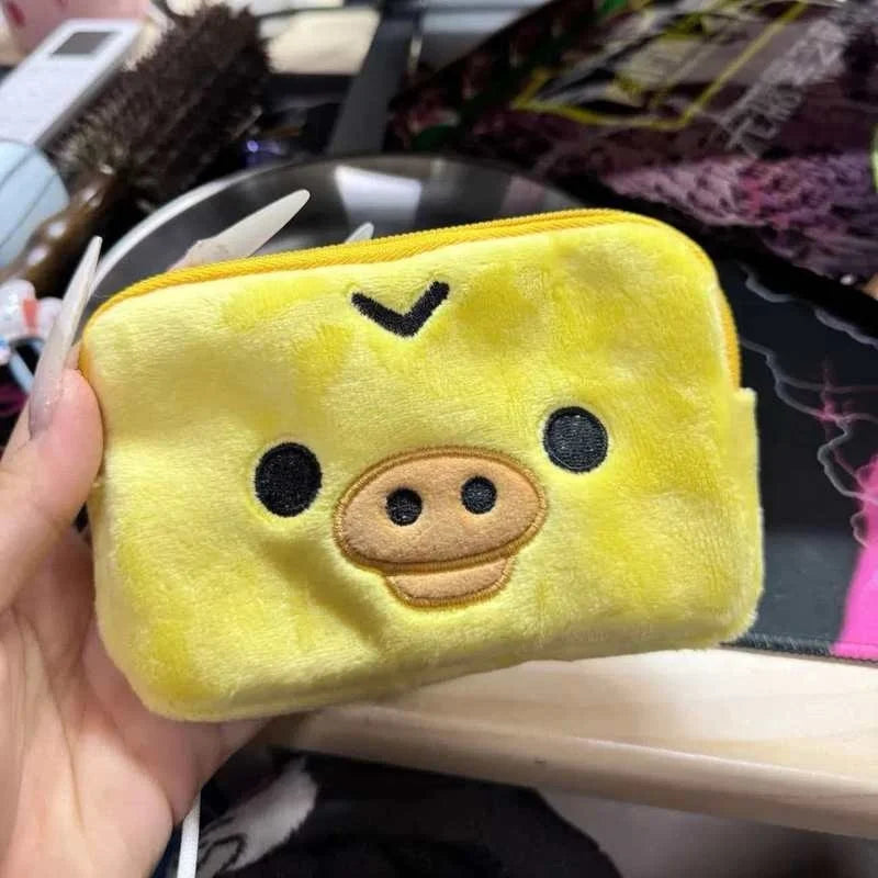 Estuche multiusos Kawaii Rilakkuma Kiiroitori Korilakkuma, monedero, billetera, bolsas de cosméticos, organizador, bolsa de almacenamiento, regalos bonitos