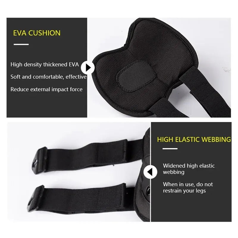 Set de 4 Protectores Tácticos Exteriores Rodilleras Coderas para Ciclismo al Aire Libre Montañismo y Senderismo Protección Deportiva