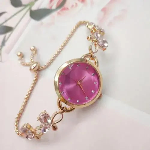 Klokker for kvinner Reloj Mujer Mermaid Chain Luxury Diamond dameklokke Armbånd Mote Quartz Klokker часы женские наручные