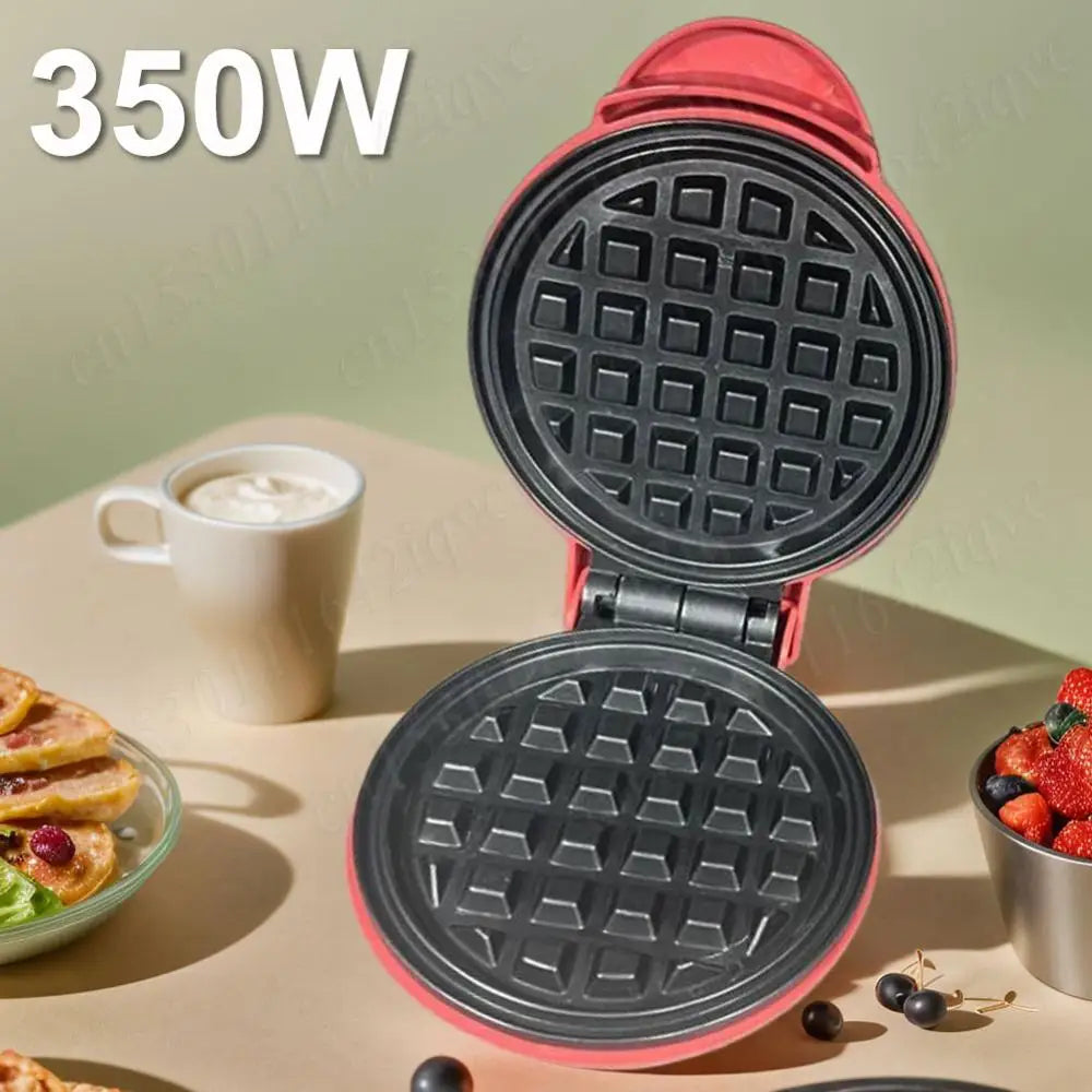 Máquina para hacer sándwiches, tartas, mini gofres, bandeja de horno antiadherente para el hogar, sartén eléctrica para hornear, máquina para hacer mini gofres y galletas.