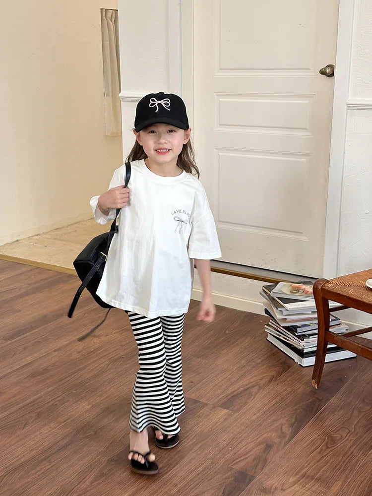 Ropa Infantil Niña Niños Camiseta de Manga Corta Ropa de Niña Verano Tops Ropa de Niños Ropa de Niño Ropa De Niña Ropa De Niño
