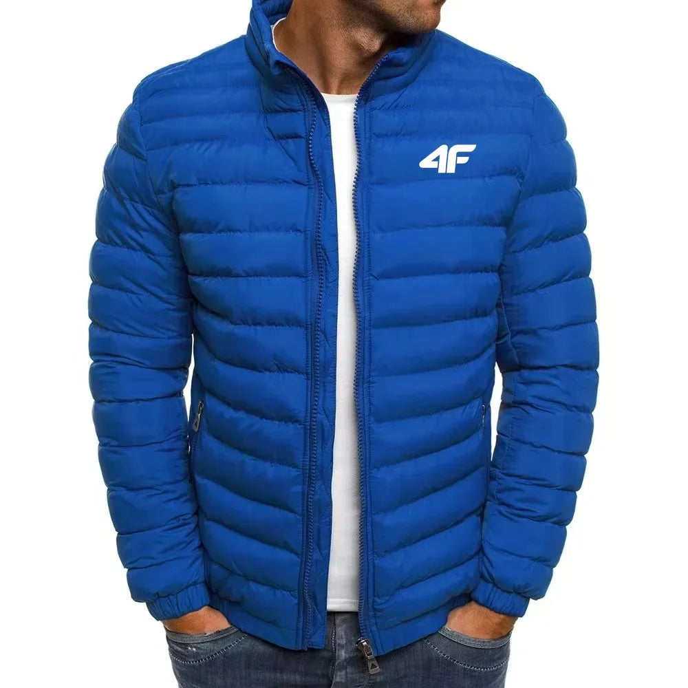 Men’s Short Cotton-Padded Jacket – Street Style, Warm & Windproof