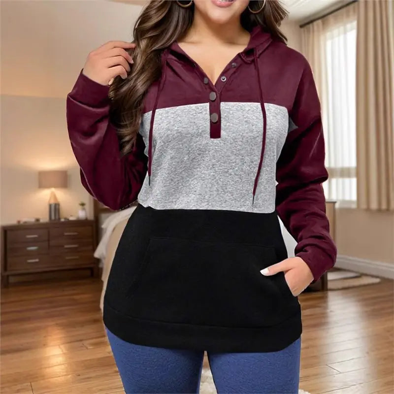Women’s Color-Block Hoodie