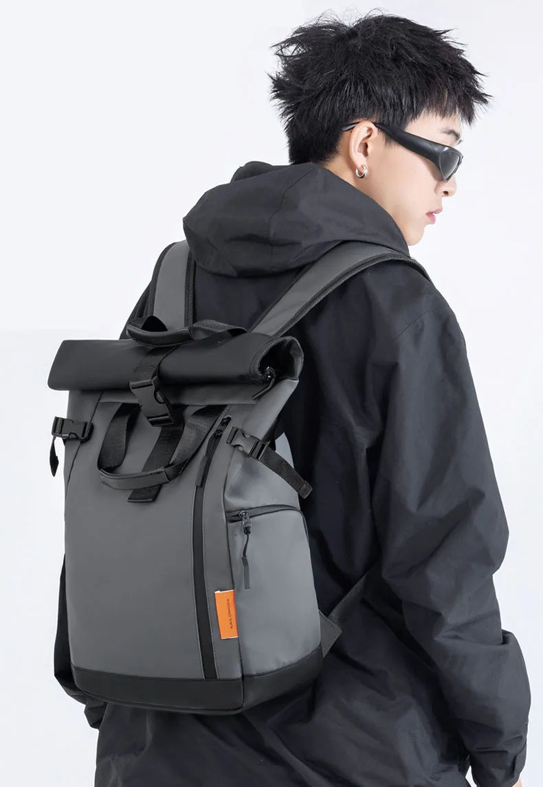 Men's Travel Camping Bag 15.6inch Laptop Computer Backpack Outdoor Waterproof Hiking School College Business Trekking Rucksack