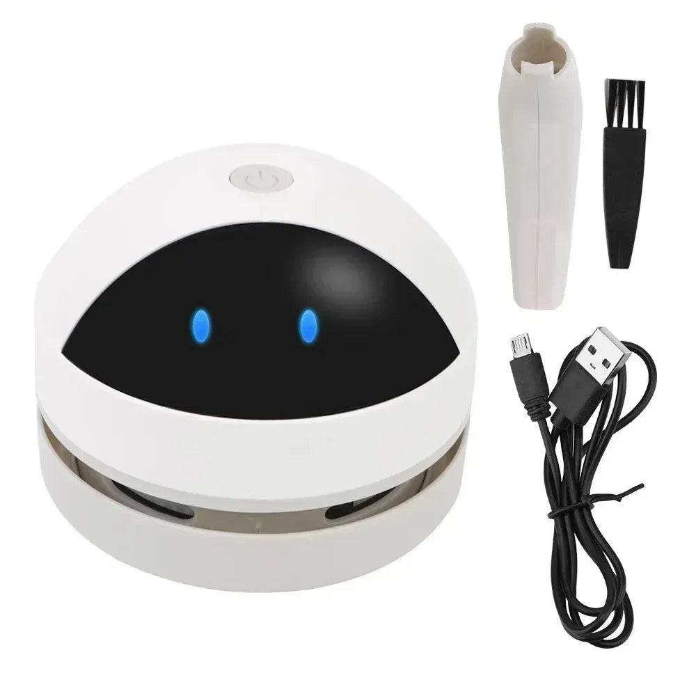 Mini aspiradora de mesa – Recargable por USB y portátil