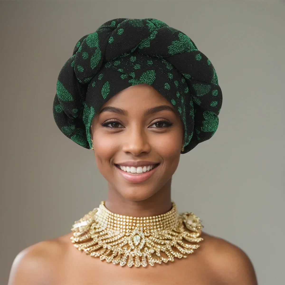 Gele Headtie Already Made African Head Wraps for Women Turban Femme Gelee Nigerian Aso Oke Bonnet Femme Diamonds Headtie 2025