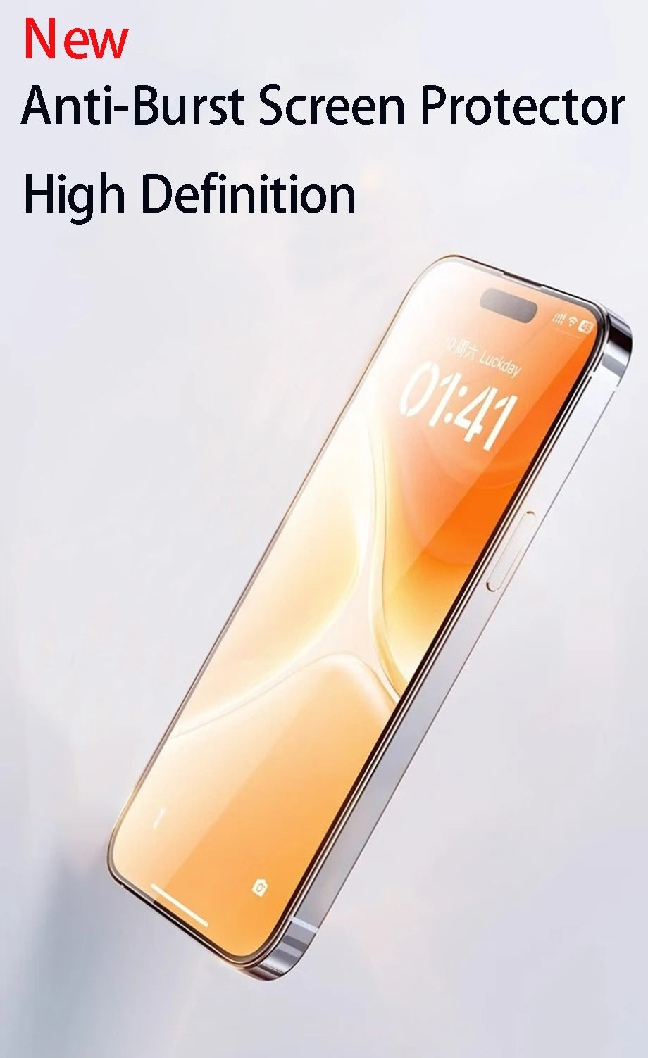 Lot de 4 films de protection d'écran en verre trempé pour iPhone 16, 15, 14, 13, 12, 11 Pro Max, pour iPhone 7, 8 Plus, X, XS Max, XR