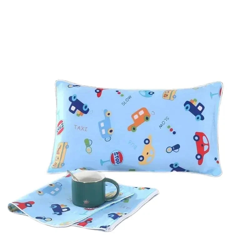 New Cotton Children's Single Pillowcase Kindergarten Nap Special Pillow Protect Cover Cartoon Printed Pattern Baby Pillow Case