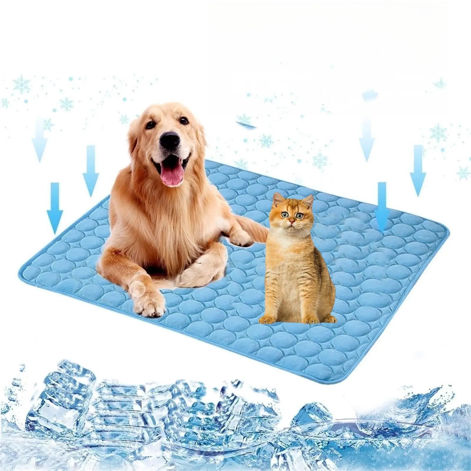 Dog Cooling Mat Summer Pad for Dogs Cat Blanket Breathable dog Bed Kennel Puppy Sleeping Sofa Cushion Dog Accessories