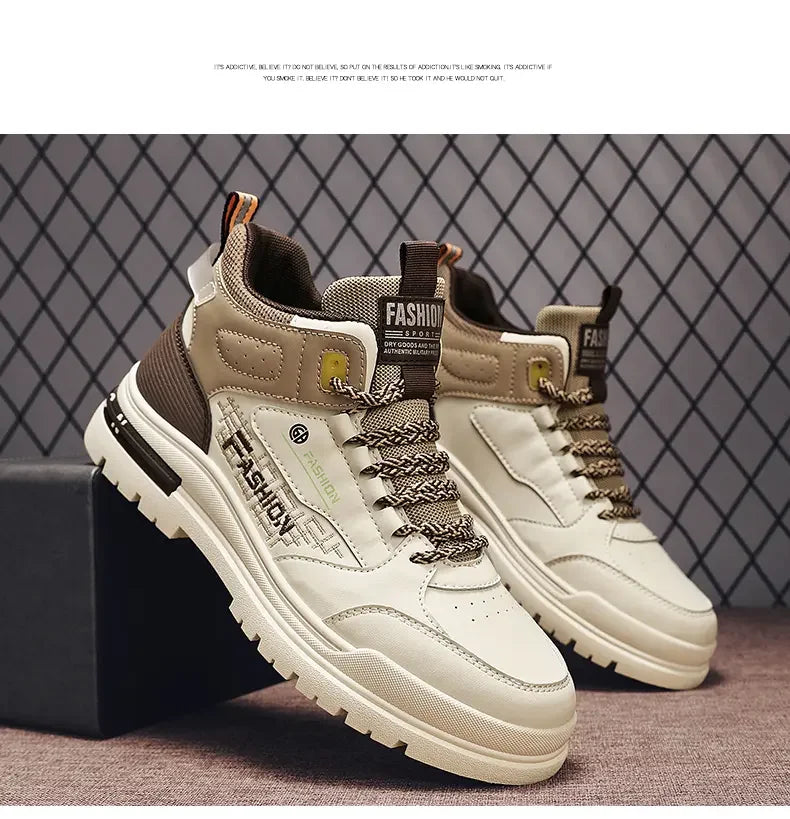 Zapatillas Casual Vulcanizadas para Hombre – Zapatos de Suela Blanda para Caminar y Exteriores