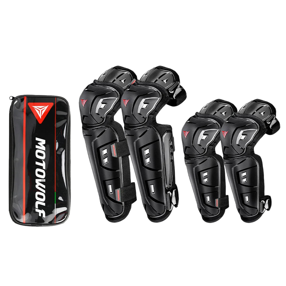 Équipement de sport de plein air, protections pour l'équitation, genouillères et coudes, lot de 4 pièces, protections pour moto, motocross, patinage