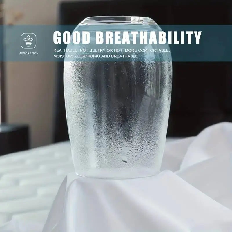 Sikker, vanntett madrassbeskytter, myk og komfortabel, pustende, ensfarget madrasstrekk, maskinvaskbar