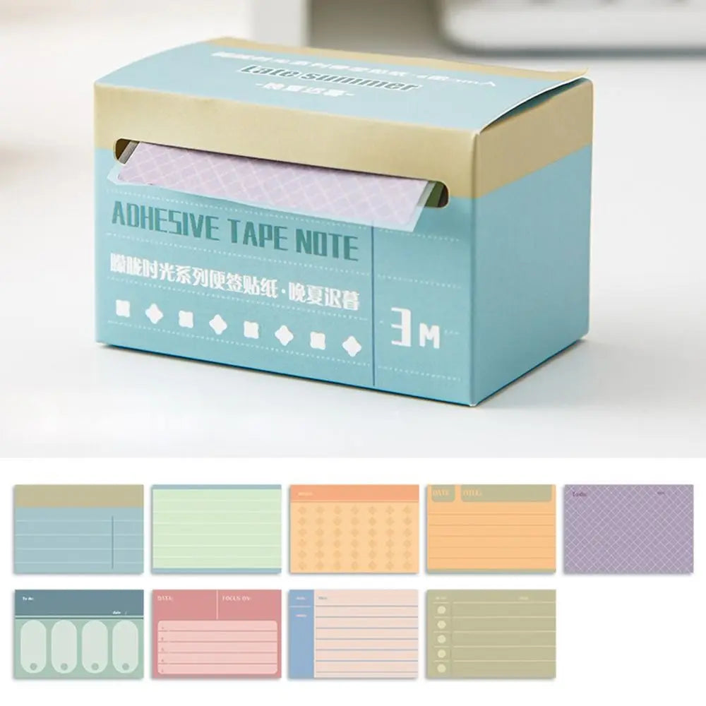 Sticky Reminder Pull-out Roll Label Sticker Reading Notes Journal Agenda Adhesive Tape Notes To Do List Keypoints Marker