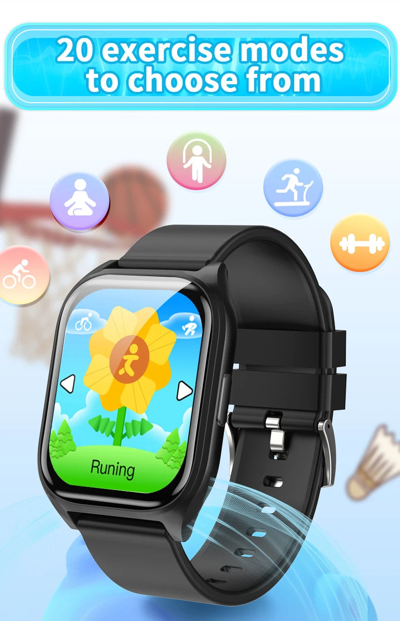 Kids Smart Watch Girls Boys SmartWatch for Kids Smartwatch Gifts for 4-15 Years Old Sports Pedometer Birthday Gift for Children
