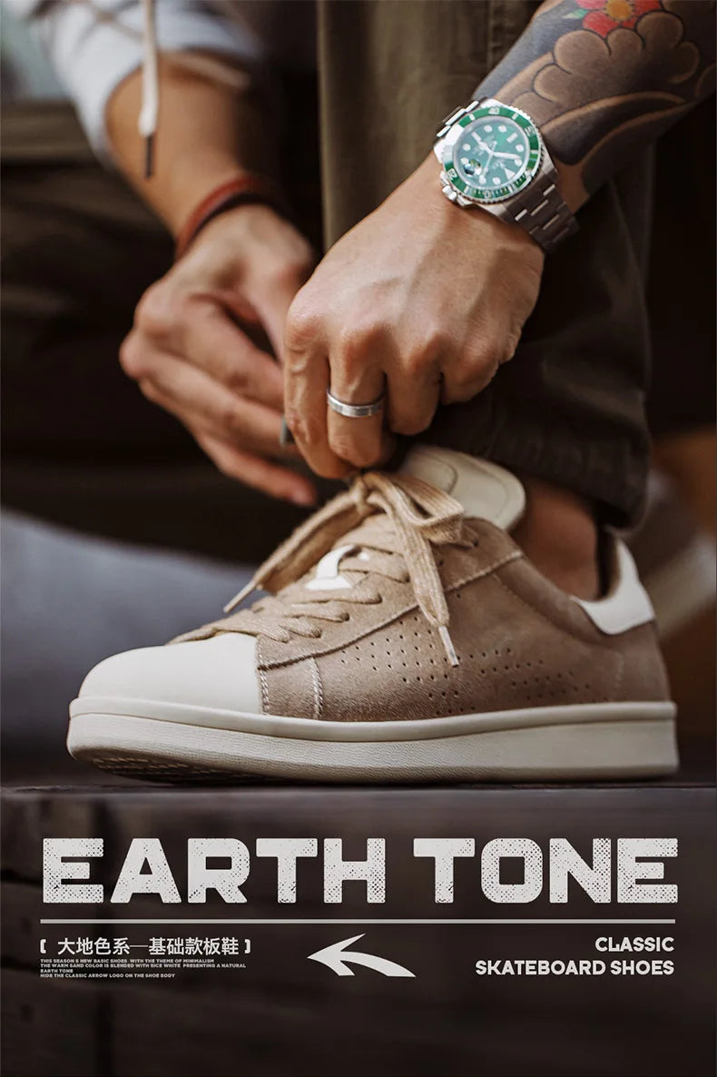 Maden Men's Shoes Autumn New Vintage Arrow Board Shoes Trend Sports Shoes Low Top Shoes Versatile Breathable Casual Shoes