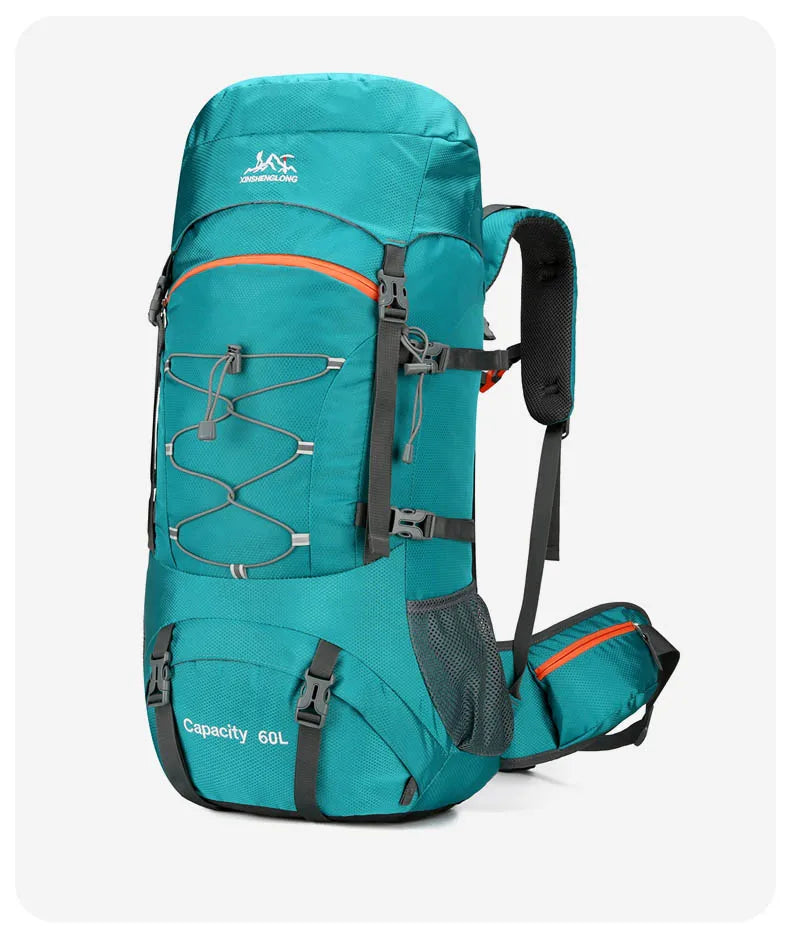 Mochila de senderismo, bolsa de camping, montañismo con funda impermeable para lluvia, mochila de día para hombres y mujeres, mochila de viaje al aire libre, pesca