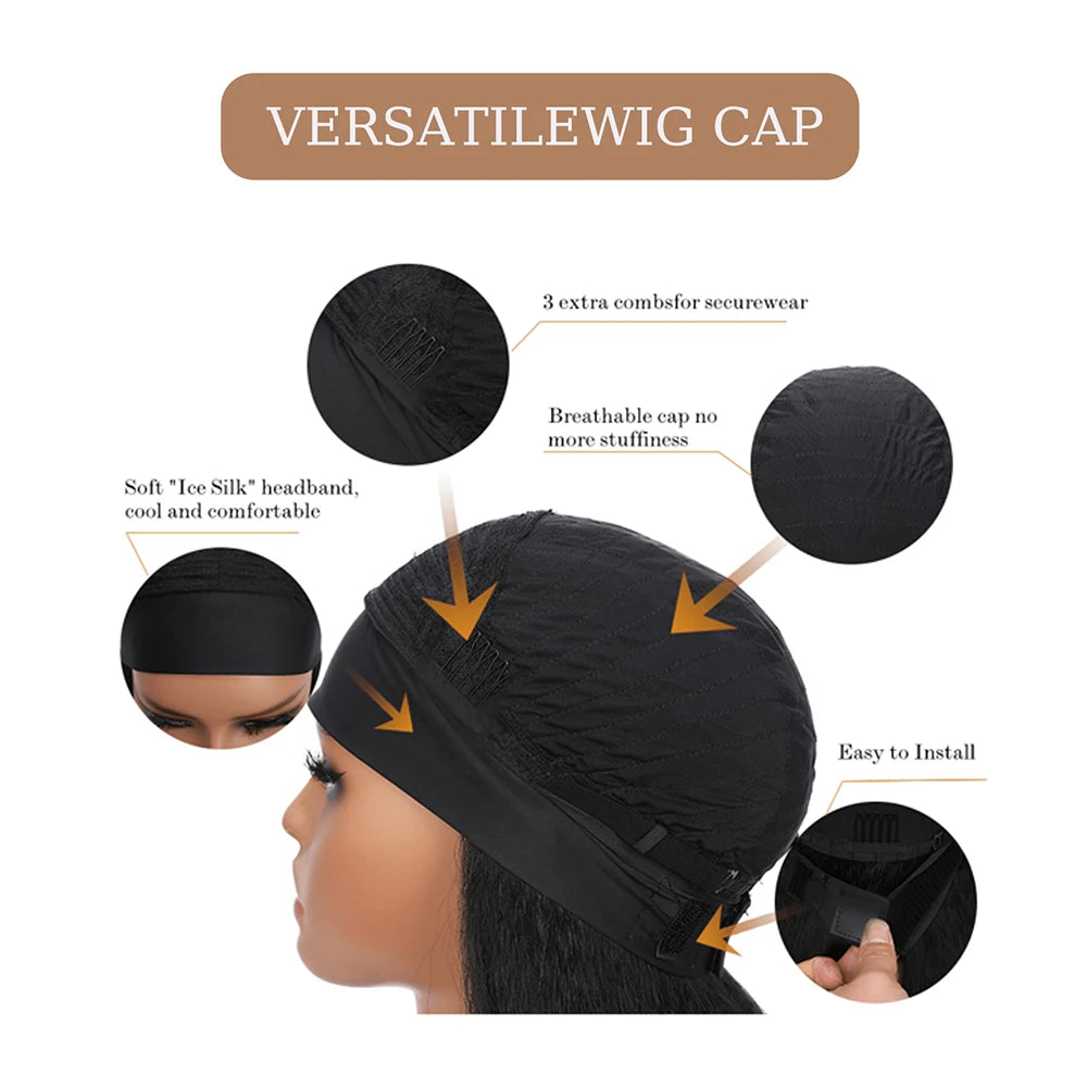 Peluca rizada Kinky negra corta y lisa con diadema sintética natural para mujeres negras, uso diario en fiestas, cabello falso resistente al calor