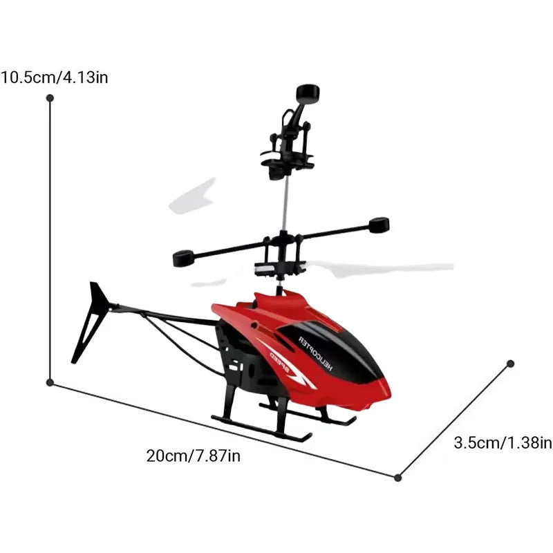 Mini dron RC recargable a prueba de caídas, helicópteros RC seguros, juguetes para niños