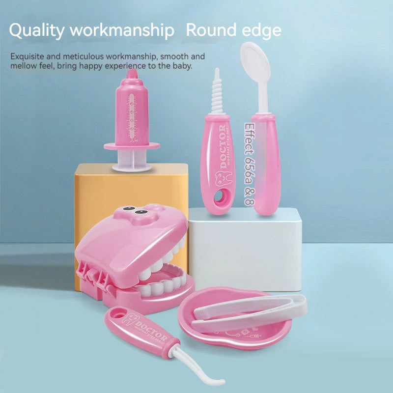 Jouets Montessori pour enfants, interaction parent-enfant pour filles et garçons, dentiste, vérification des dents, modèle de médecin, jeu de rôle, jouet d'apprentissage pour bébé et enfant