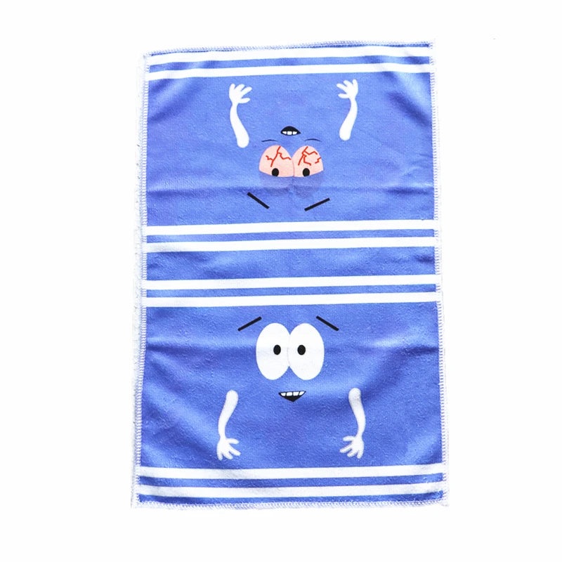 Toalla de mano de dibujos animados de Towelie de secado rápido, paño de cocina de poliéster tejido, toalla oblonga supersuave con temática de fantasía para cocina y baño