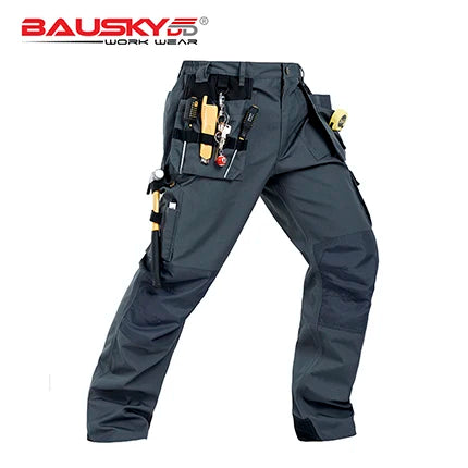 Pantalones de trabajo de hombre Craftsman, nuevos, de alta calidad, con múltiples bolsillos, pantalones de trabajo, ropa de trabajo de mecánico