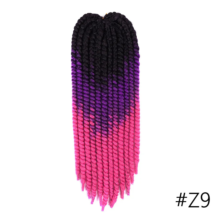 Giro Senegalés Cabello Jumbo Twist Trenzas Ganchillo Briads 22 pulgadas 120g Ombre Sintético Ganchillo Cabello Trenzado Cabello Para Mujeres Negras