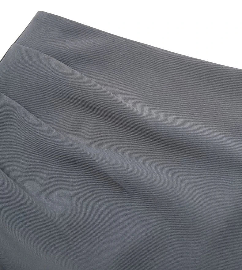 Suit Skirt Women Mid-length High Waist Slimming Pleated A-line Skirt Temperament Slit One-step Skirt