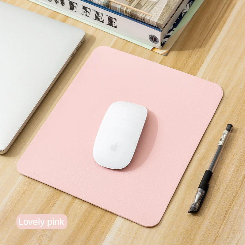 Small PU mouse pad Non-Slip Gaming Desktop Leather Mouse Pad Waterproof Anti-Scratch Easy To Clean Mat For PC Laptop Desktop