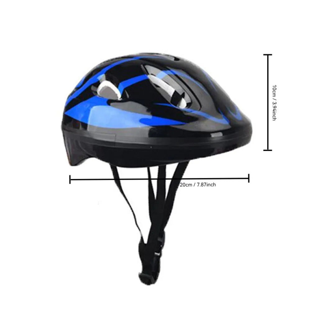 Kids Helmet Knee Elbow Pads Wrist Guard Sport Protective Gear Scooter Skateboard Skate Cycling Safety Set Boy Girl 4-12 Years