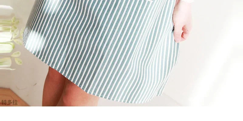 Tablier de cuisine tendance en lin à rayures pour restaurant, chef, serveur, taille réglable, pour le nettoyage de la maison et de la cuisine