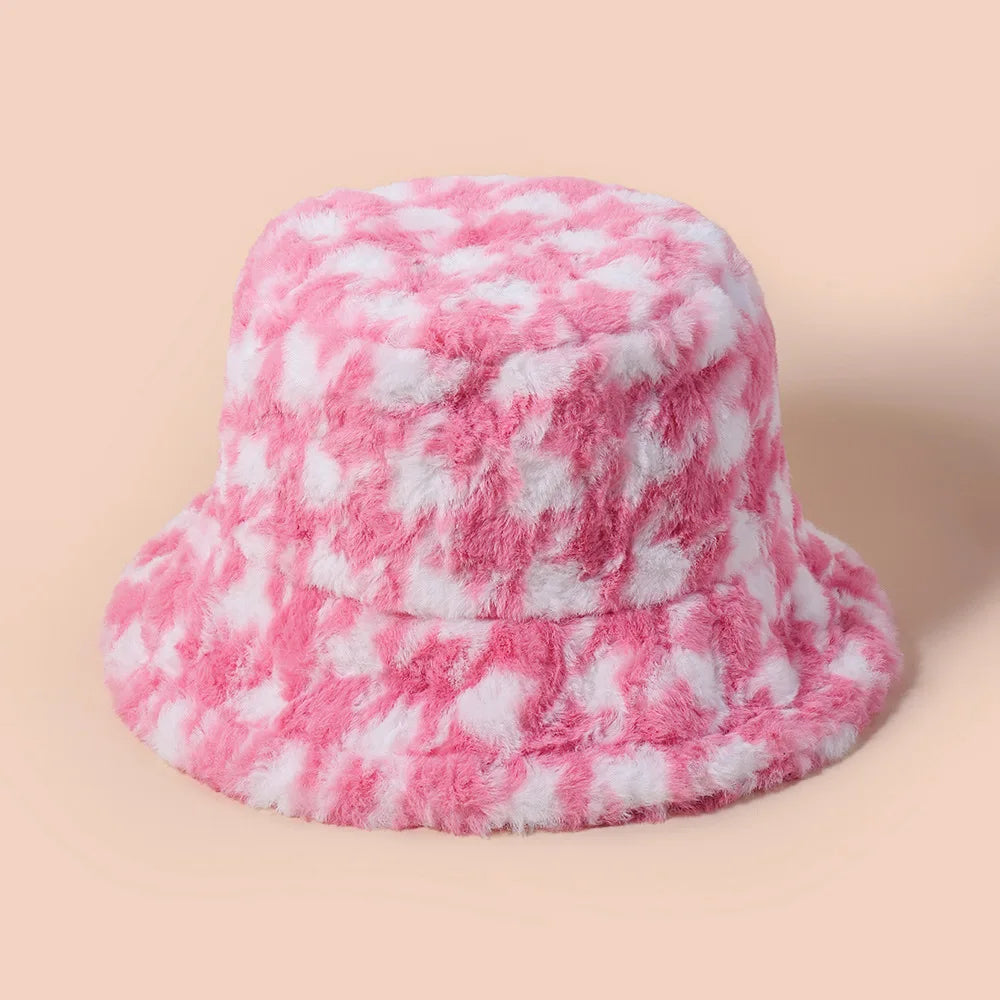 Women’s Reversible Winter Bucket Hat – Waterproof with Fleece Lining